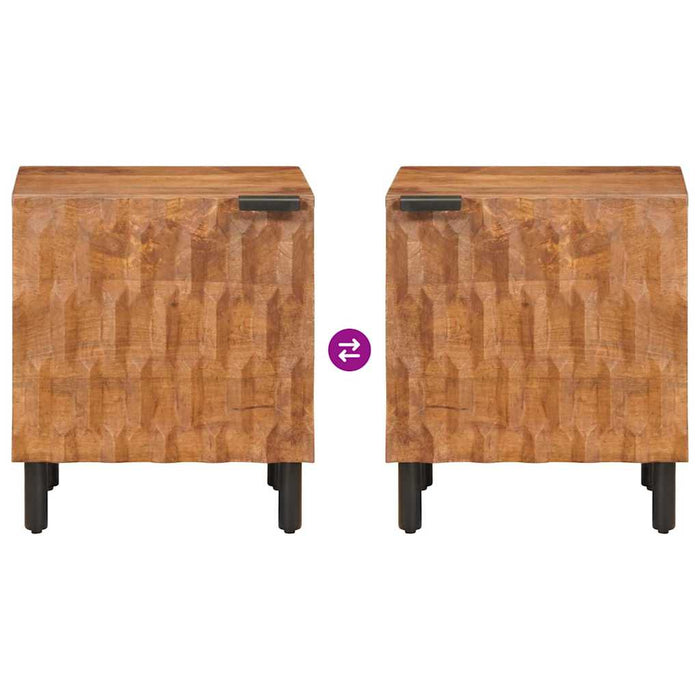 Dulap de noapte 2 pcs Maro 40 x 33,5 x 46 cm - WALTI WALTI