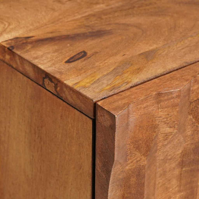 Dulap de noapte 2 pcs Maro 40 x 33 x 46 cm Lemn de mango solid - WALTI WALTI