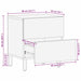 Dulap de noapte 2 pcs Maro 40 x 33 x 46 cm Lemn de mango solid - WALTI WALTI