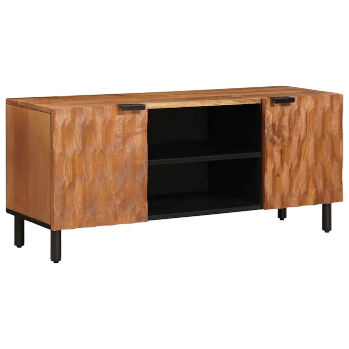 Cabinet TV cu raft cu ușă Finisaj Acacia Maro 105 x 33 x 46 cm - WALTI WALTI
