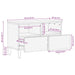Cabinet TV cu sertar Finisaj Acacia Maro 70 x 33 x 46 cm - WALTI WALTI