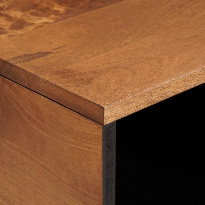 Masă de cafea Maro 80 x 50 x 40 cm Lemn de mango solid WALTI