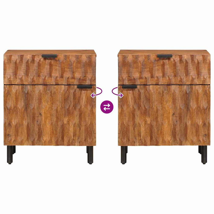 Dulap de noapte Maro 50 x 33 x 60 cm Lemn de mango solid - WALTI WALTI