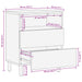 Dulap de noapte Maro 50 x 33 x 60 cm Lemn de mango solid - WALTI WALTI