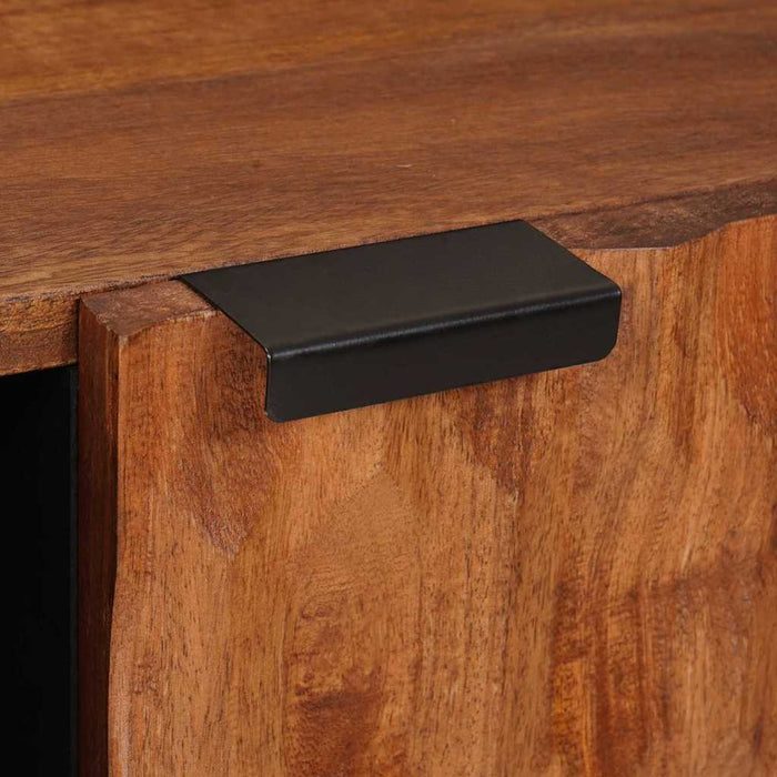 Cabinet TV cu depozitare Finisaj Acacia Maro 80 x 33 x 46 cm - WALTI WALTI