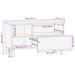 Cabinet TV cu sertar Finisaj Acacia Maro 80 x 33 x 46 cm - WALTI WALTI