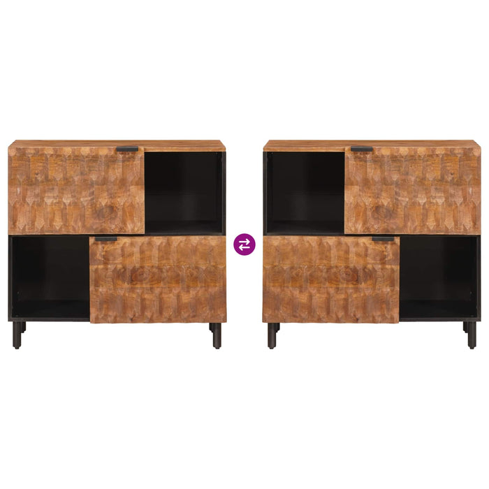 Bufet Finisaj Acacia Maro 80 x 33 x 75 cm Lemn de mango solid - WALTI WALTI