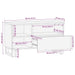 Cabinet de depozitare media cu sertar Maro 80 x 33.5 x 46 cm - WALTI WALTI