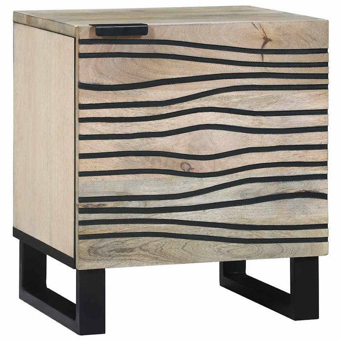 Mese de noptieră 2 pcs natural 40 x 33.5 x 46 cm - WALTI WALTI