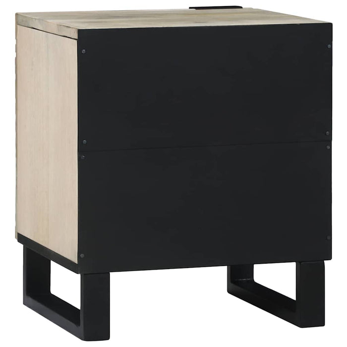 Mese de noptieră 2 pcs natural 40 x 33.5 x 46 cm - WALTI WALTI
