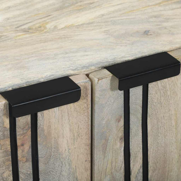 Bufet Alb 60 x 33.5 x 75 cm Lemn masiv de mango - WALTI WALTI