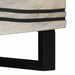 Masă de cafea Bej și negru 80 x 50 x 40 cm Lemn masiv de acacia - WALTI WALTI