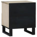 Mese de noptieră cu sertar 2 pcs Alb și negru 40 x 33 x 46 cm - WALTI WALTI