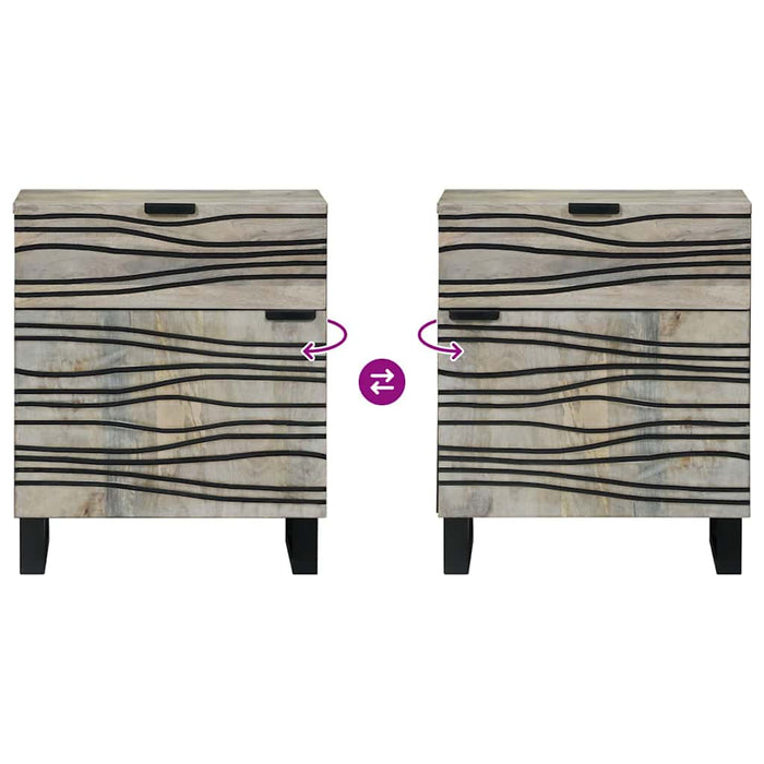 Dulap de noapte Alb 50 x 33 x 60 cm Lemn prelucrat - WALTI WALTI