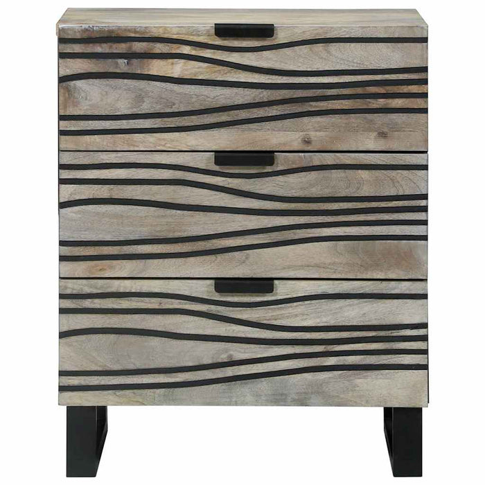 Mese de noptieră cu sertar Alb și negru 50 x 33 x 60 cm - WALTI WALTI