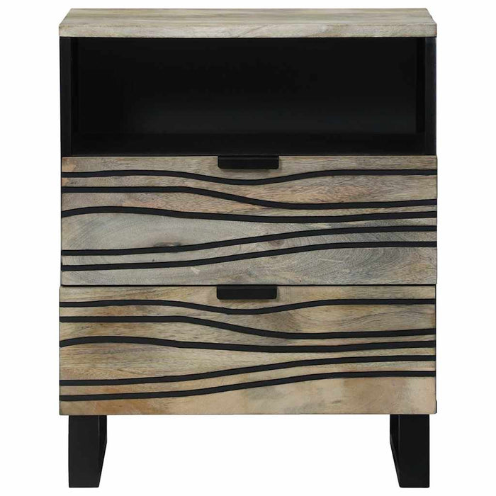 Mese de noptieră cu sertar Alb și negru 50 x 33 x 60 cm - WALTI WALTI