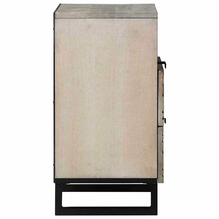 Mese de noptieră cu sertar Alb și negru 50 x 33 x 60 cm - WALTI WALTI