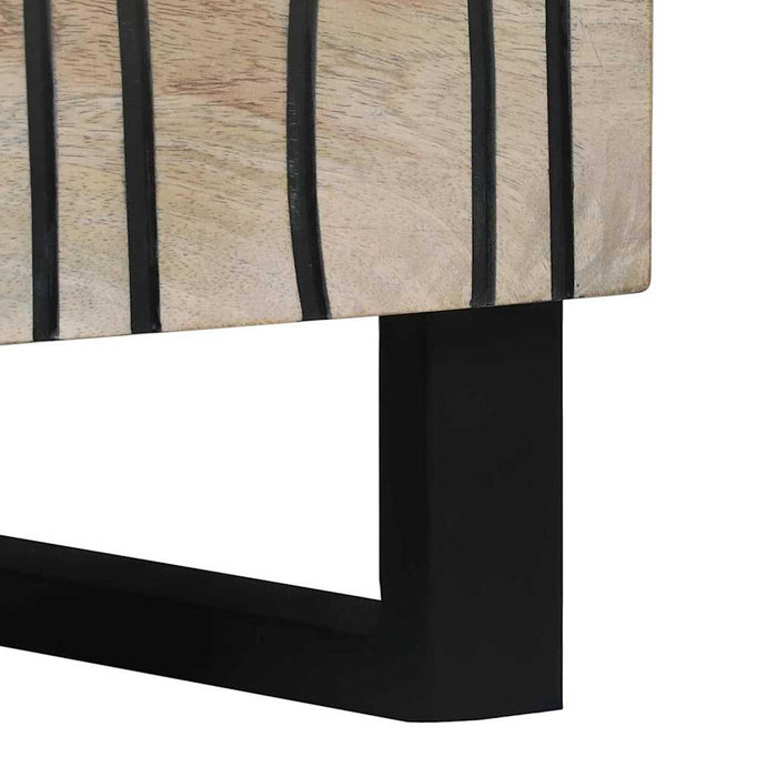 Mese de noptieră cu sertar Alb și negru 50 x 33 x 60 cm - WALTI WALTI