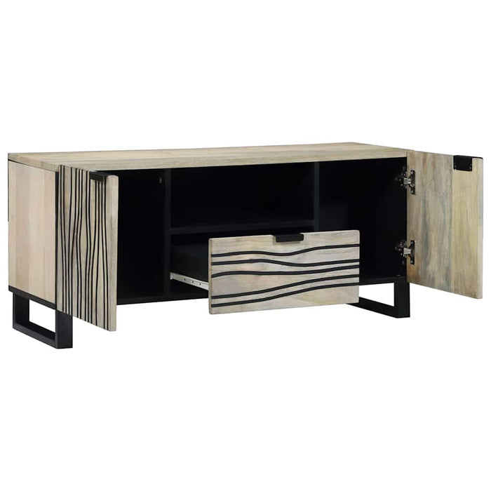 Unități TV cu sertar Alb 105 x 33 x 46 cm Lemn compozit - WALTI WALTI