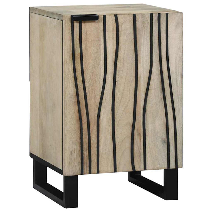 Dulap de Baie cu raft cu ușă Maro și negru 38 x 33.5 x 58 cm - WALTI WALTI