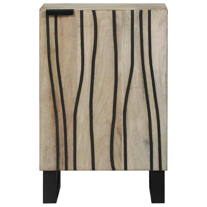 Dulap de Baie cu raft cu ușă Maro și negru 38 x 33.5 x 58 cm - WALTI WALTI