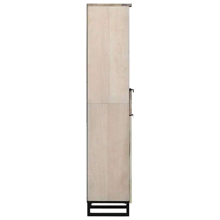 Dulap de Baie cu raft cu ușă Maro și negru 38 x 33 x 160 cm - WALTI WALTI