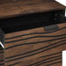 Dulap de noapte castan 50 x 33 x 60 cm Lemn prelucrat - WALTI WALTI