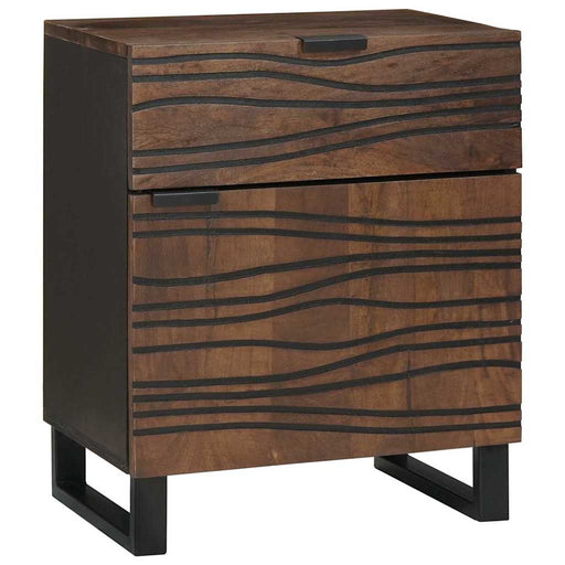 Dulap de noapte castan 50 x 33 x 60 cm Lemn prelucrat - WALTI WALTI