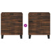 Dulap de noapte castan 50 x 33 x 60 cm Lemn prelucrat - WALTI WALTI