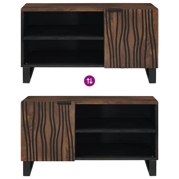 Unități TV castan 80 x 33 x 46 cm Lemn compozit - WALTI WALTI