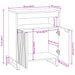 Bufet cu sertar Maro 60 x 33 x 75 cm Lemn masiv de mango - WALTI WALTI
