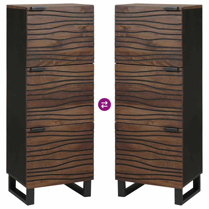 Highboard din lemn de nuc cu raft Altele cu depozitare cu ușă Maro 40 x 33.5 x 110 cm - WALTI WALTI