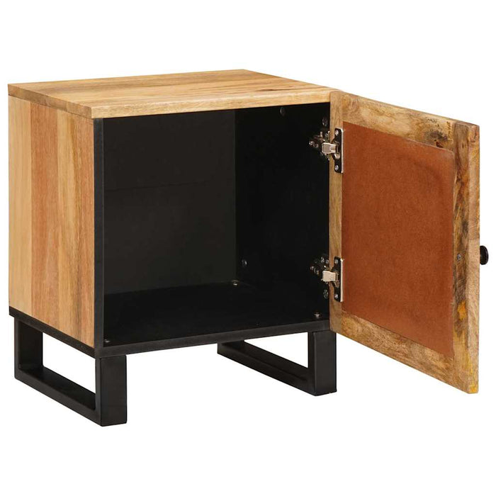 Dulap de noapte natural 40 x 33,5 x 46 cm Lemn de mango solid - WALTI WALTI