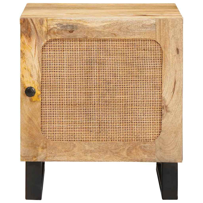 Dulap de noapte natural 40 x 33,5 x 46 cm Lemn de mango solid - WALTI WALTI