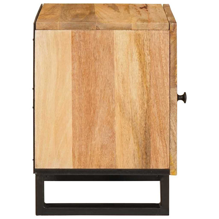 Dulap de noapte natural 40 x 33,5 x 46 cm Lemn de mango solid - WALTI WALTI