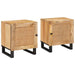 Dulap de noapte 2 pcs natural 40 x 33,5 x 46 cm - WALTI WALTI