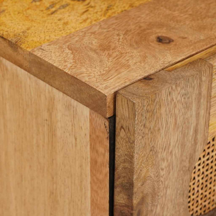 Dulap de noapte natural 40 x 33 x 46 cm Lemn de mango solid - WALTI WALTI