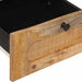 Dulap de noapte natural 40 x 33 x 46 cm Lemn de mango solid - WALTI WALTI