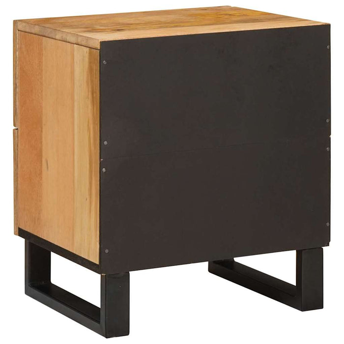 Dulap de noapte natural 40 x 33 x 46 cm Lemn de mango solid - WALTI WALTI