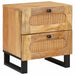 Dulap de noapte cu sertar 2 pcs natural 40 x 33 x 46 cm - WALTI WALTI