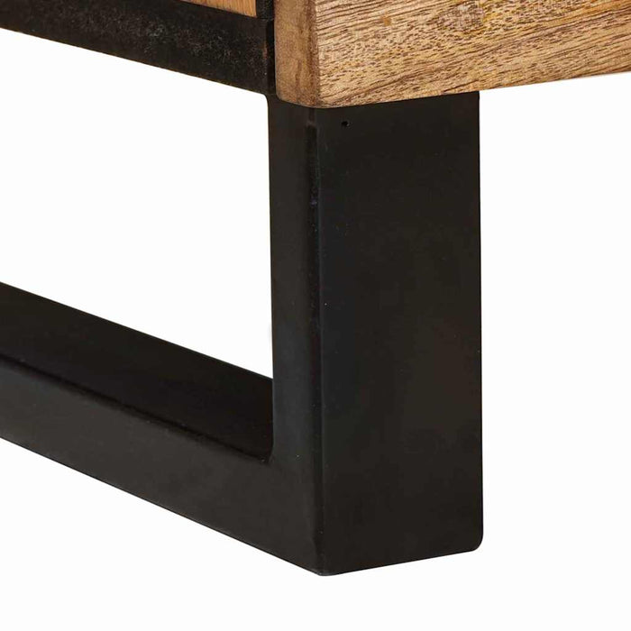 Cabinet TV cu raft Maro 105 x 33 x 46 cm Lemn de mango solid - WALTI WALTI