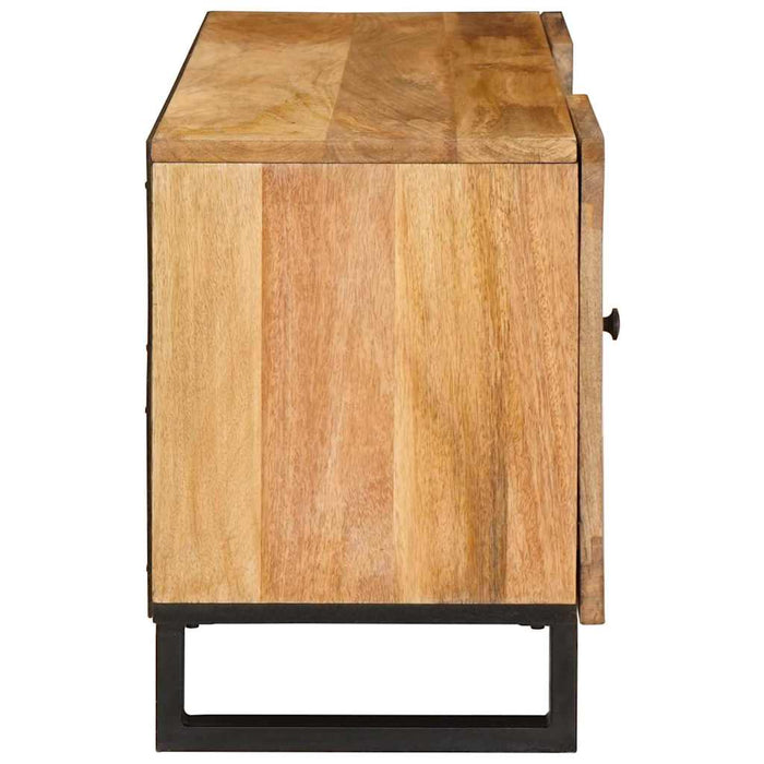 Cabinet TV cu raft Maro 105 x 33 x 46 cm Lemn de mango solid - WALTI WALTI