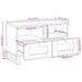 Cabinet TV cu sertar Maro 70 x 33 x 46 cm Lemn de mango solid - WALTI WALTI