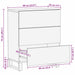 Bufet Maro 60 x 33 x 75 cm Lemn de mango solid - WALTI WALTI