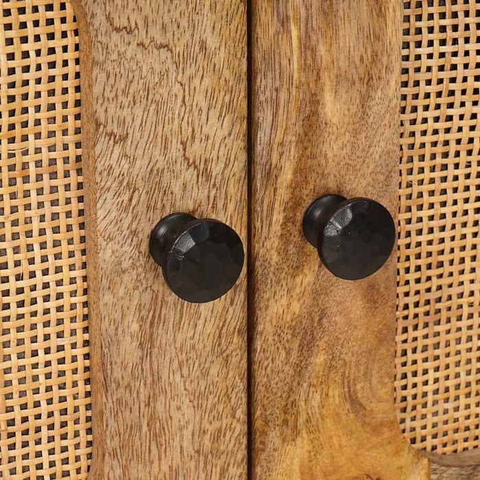 Masă de cafea natural 80 x 50 x 40 cm Lemn de mango solid WALTI