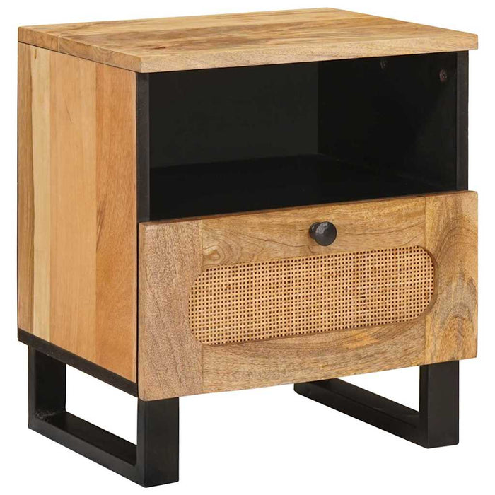 Dulap de noapte natural 40 x 33 x 46 cm Lemn de mango solid - WALTI WALTI