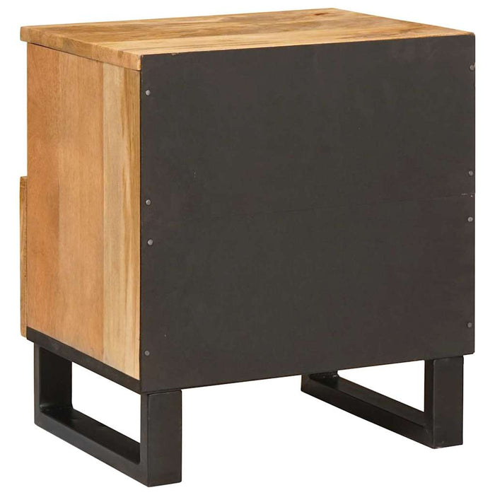 Dulap de noapte natural 40 x 33 x 46 cm Lemn de mango solid - WALTI WALTI