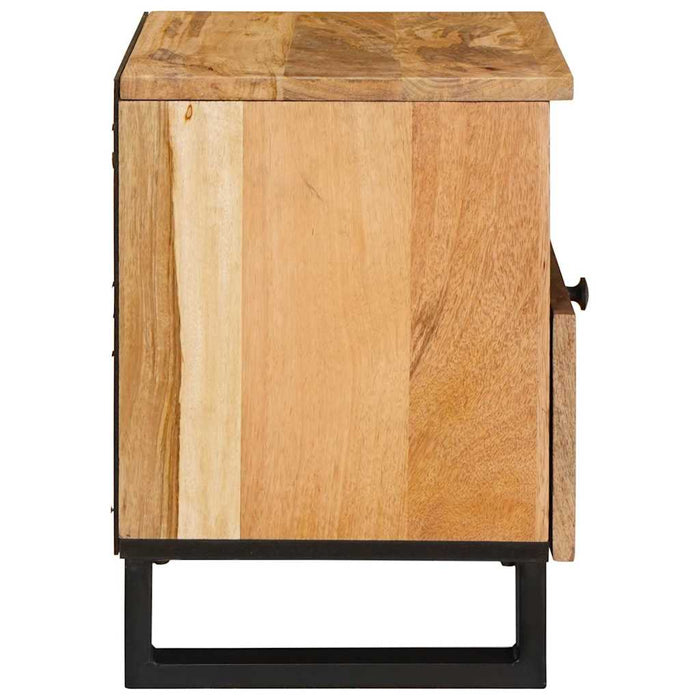 Dulap de noapte natural 40 x 33 x 46 cm Lemn de mango solid - WALTI WALTI