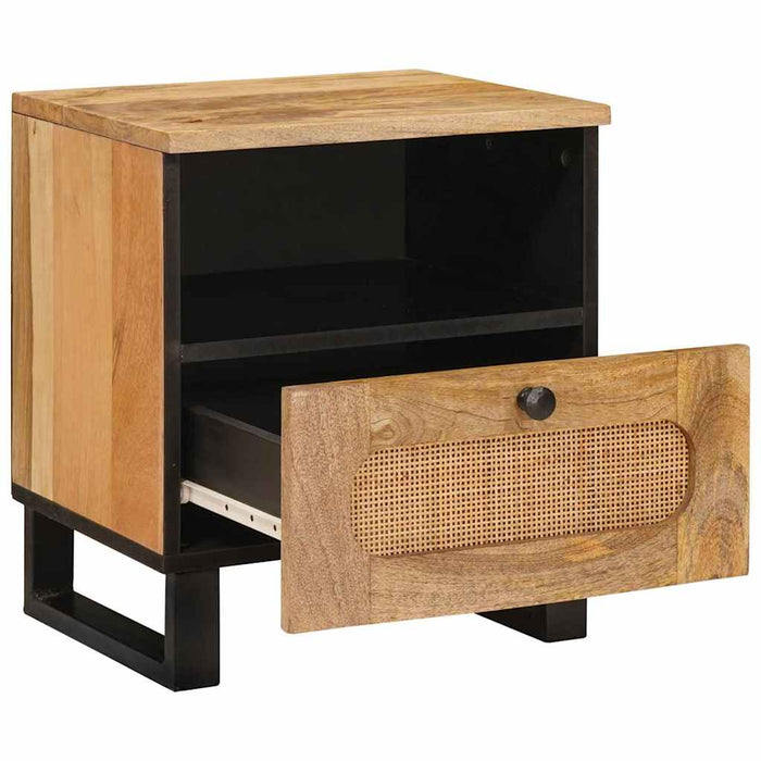 Dulap de noapte cu sertar 2 pcs natural 40 x 33 x 46 cm - WALTI WALTI