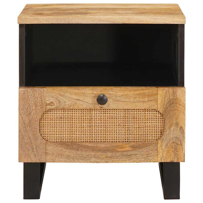 Dulap de noapte cu sertar 2 pcs natural 40 x 33 x 46 cm - WALTI WALTI